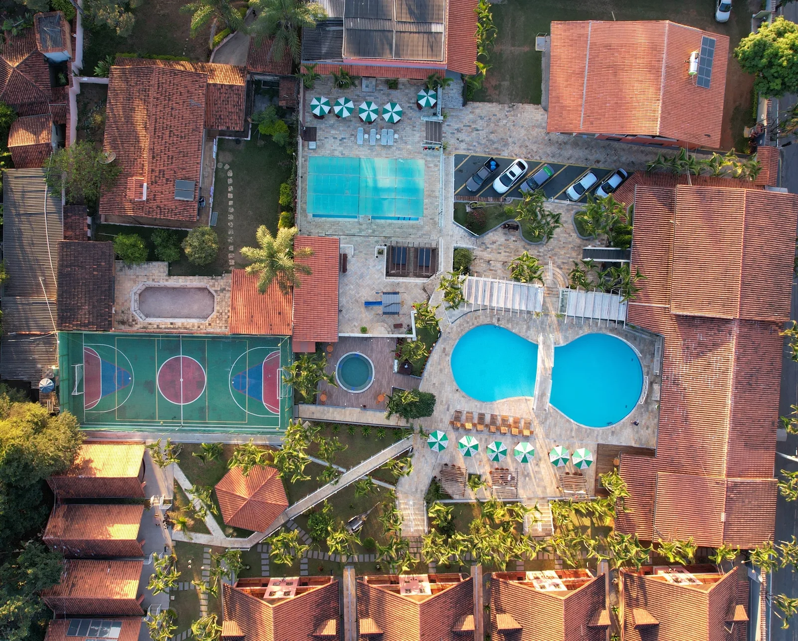 Vista aérea do Hotel Gran Minas